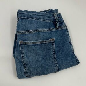 Good American‎ Women's 16 Good Waist Mid-Rise Blue Denim Skinny Jeans